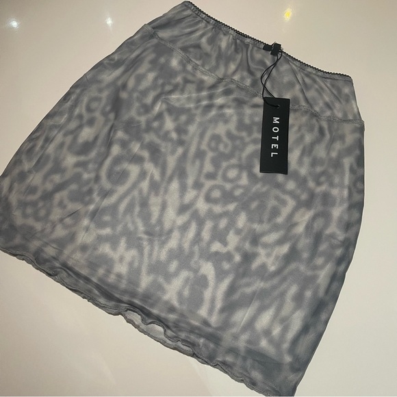Motel Rocks Pixie Leopard Mesh Skirt —NWT - Picture 3 of 7